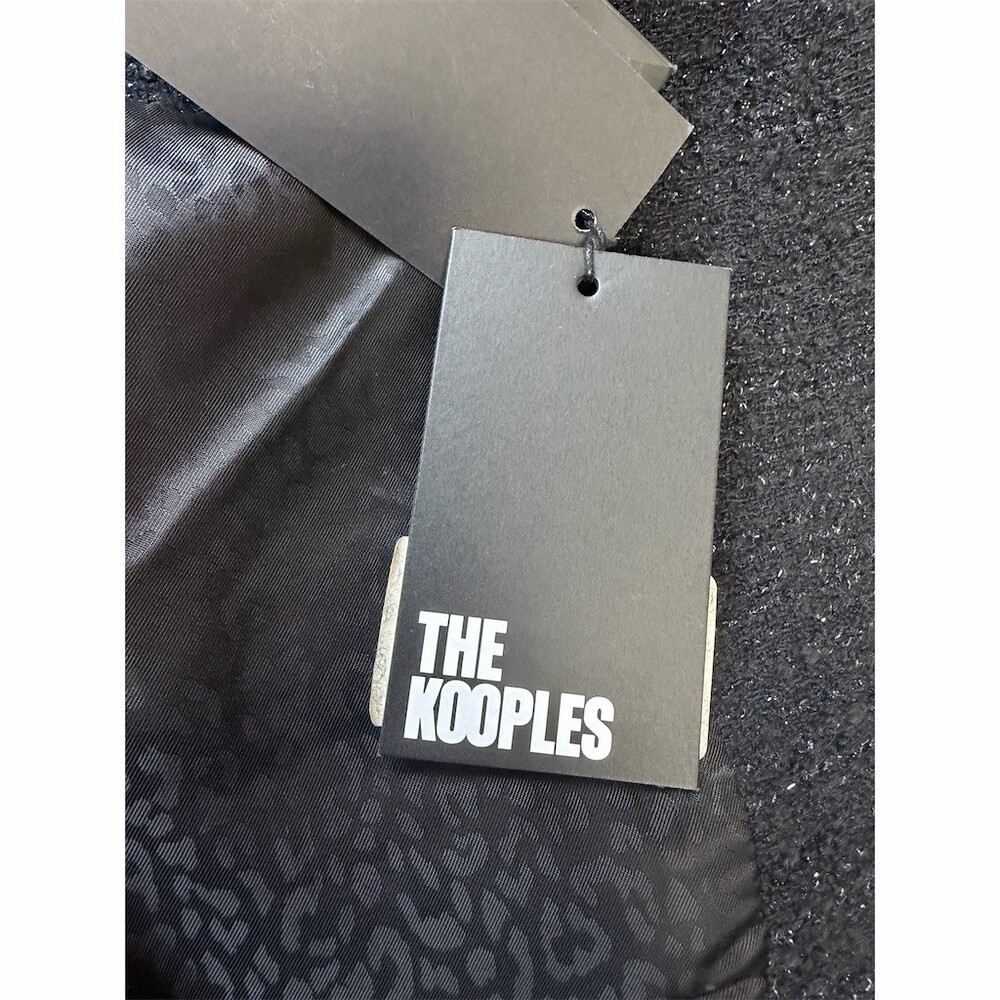 The Kooples Blazer Jacket Womens Small Black Structured Tailored Button 36/S - Picture 14 of 16
